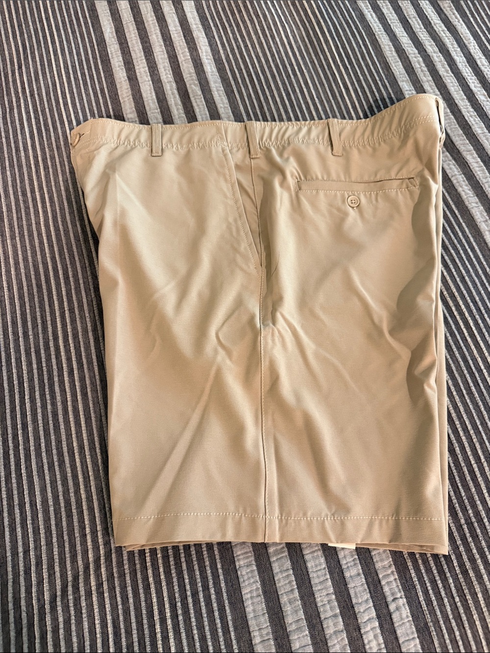 Architect Beige Flat-Front Men’s Shorts